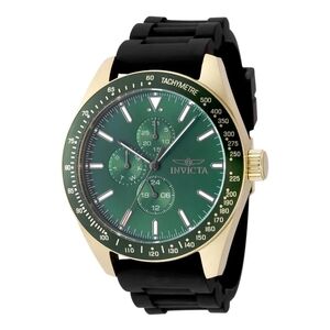 Invicta Aviator Green Dial Gold Case Watch